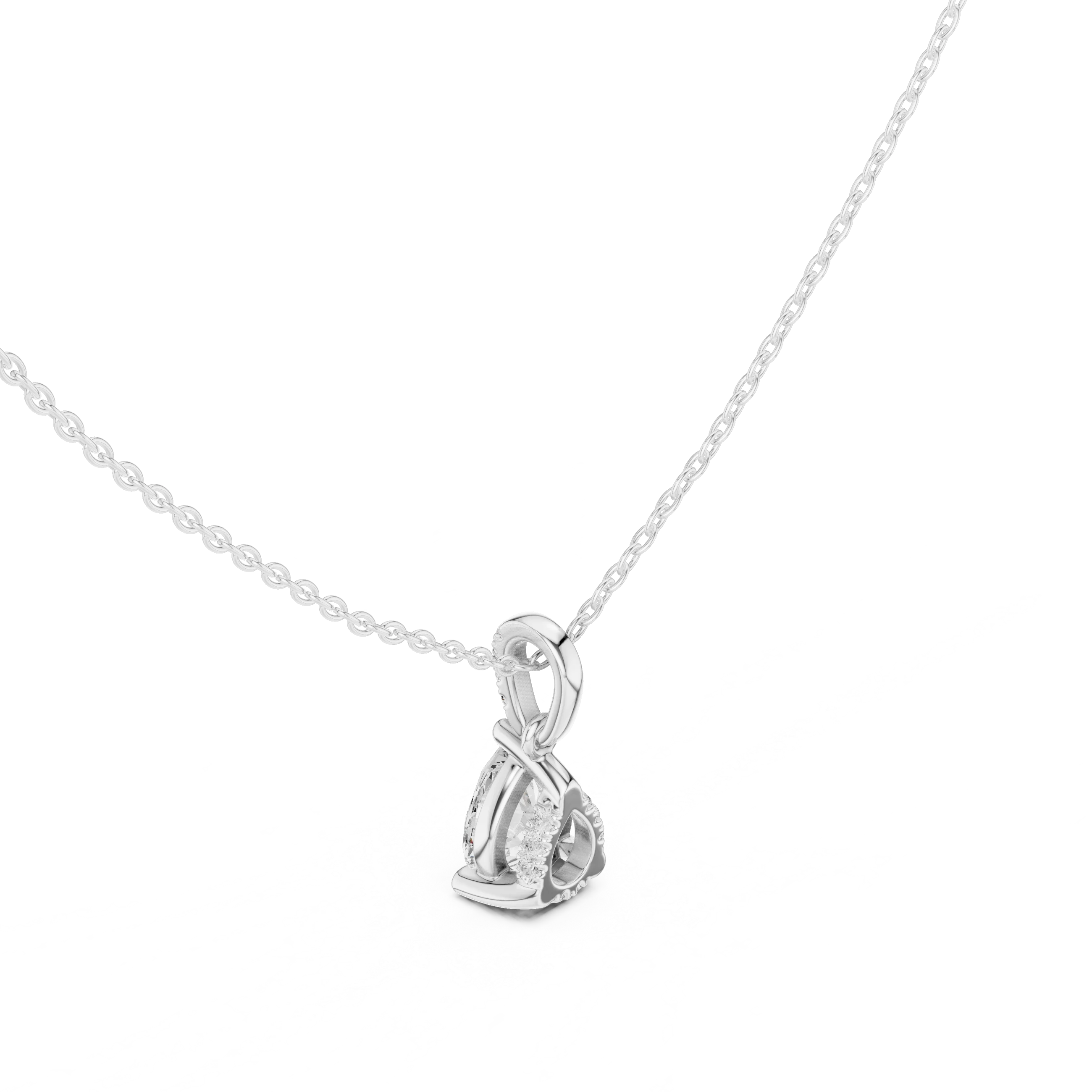 Seraphina Pear Solitaire Diamond Pendant