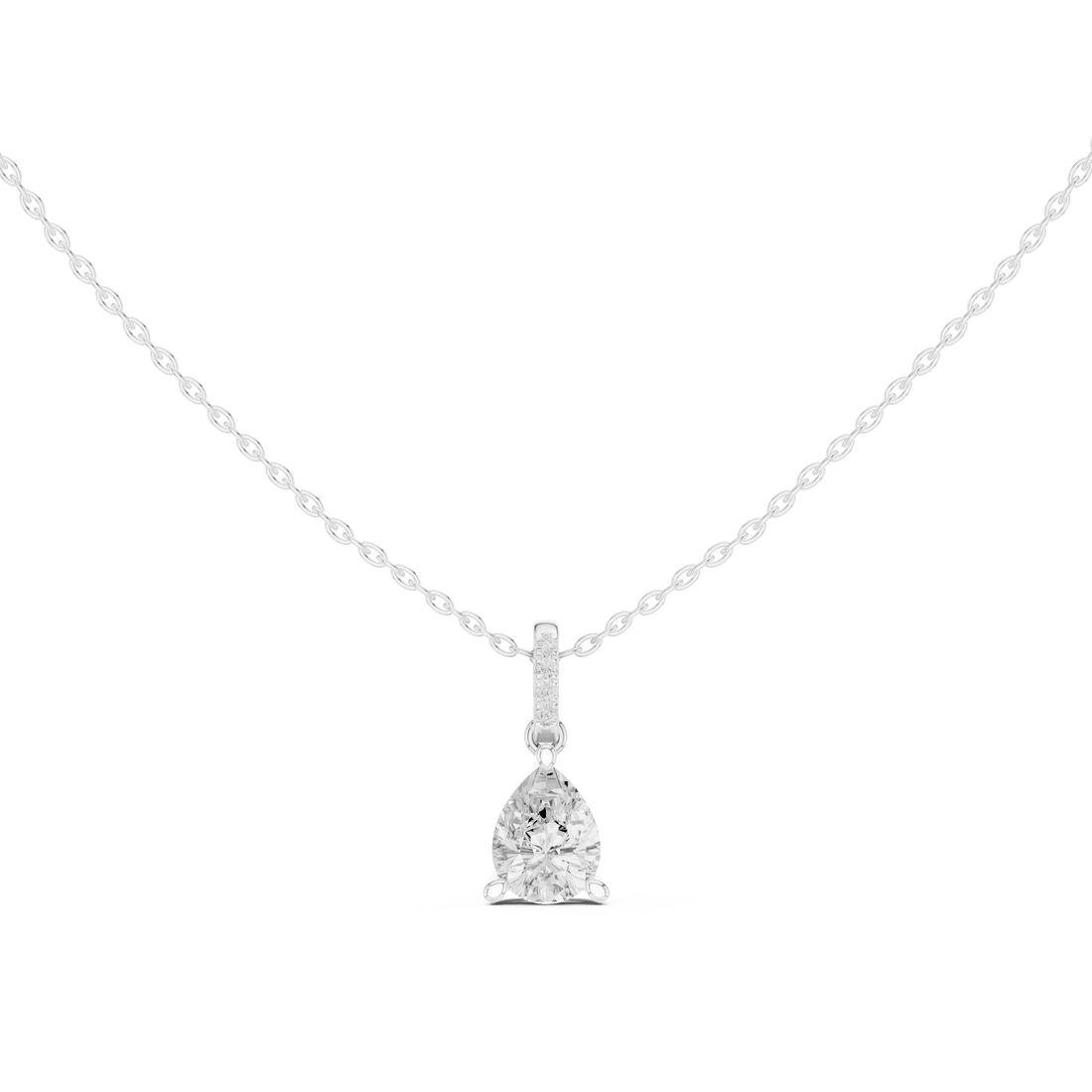 Seraphina Pear Solitaire Diamond Pendant