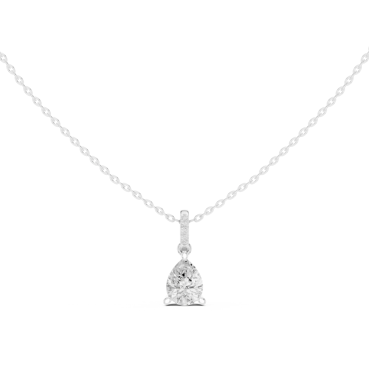 Seraphina Pear Solitaire Diamond Pendant