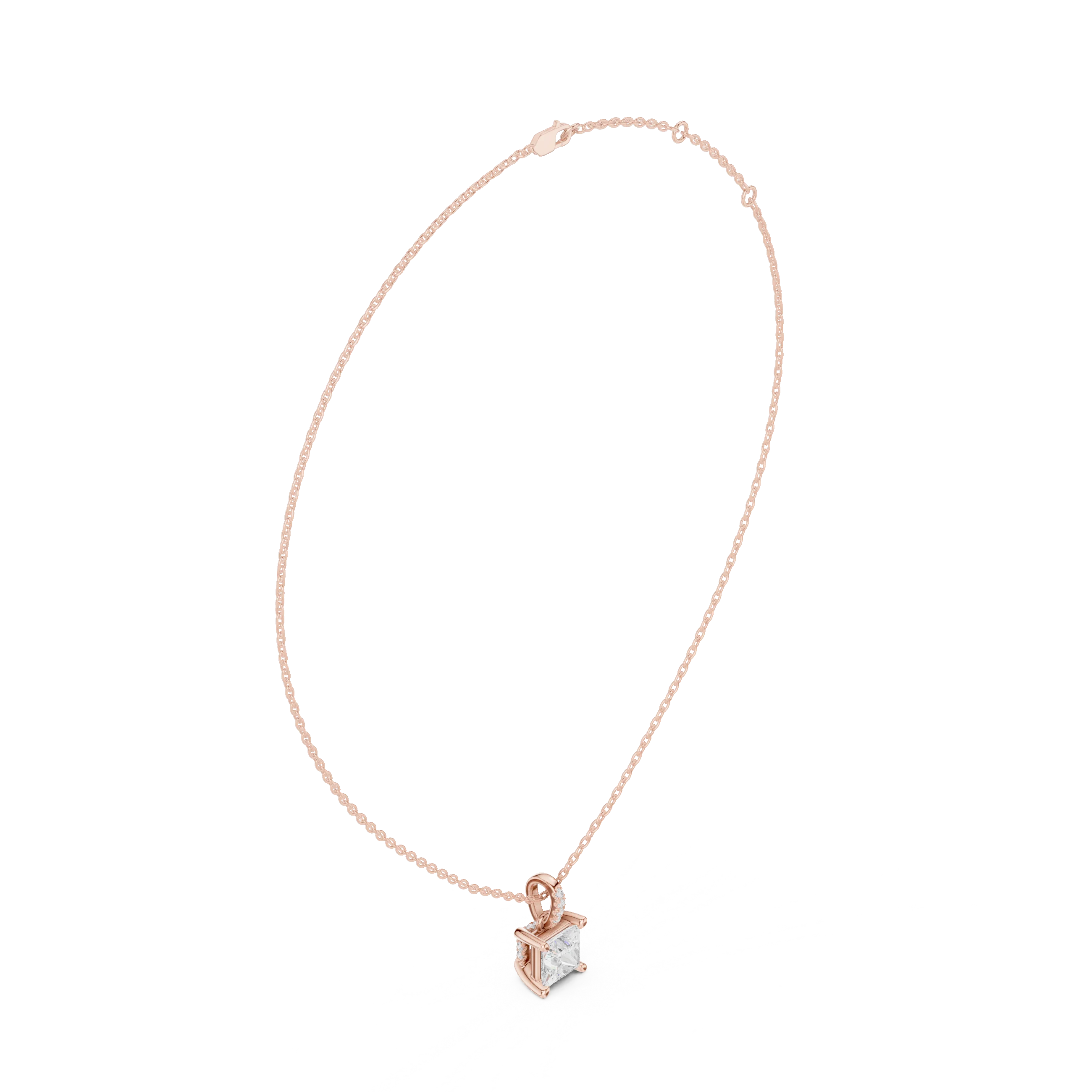 Regalia Princess Solitaire Diamond Pendant