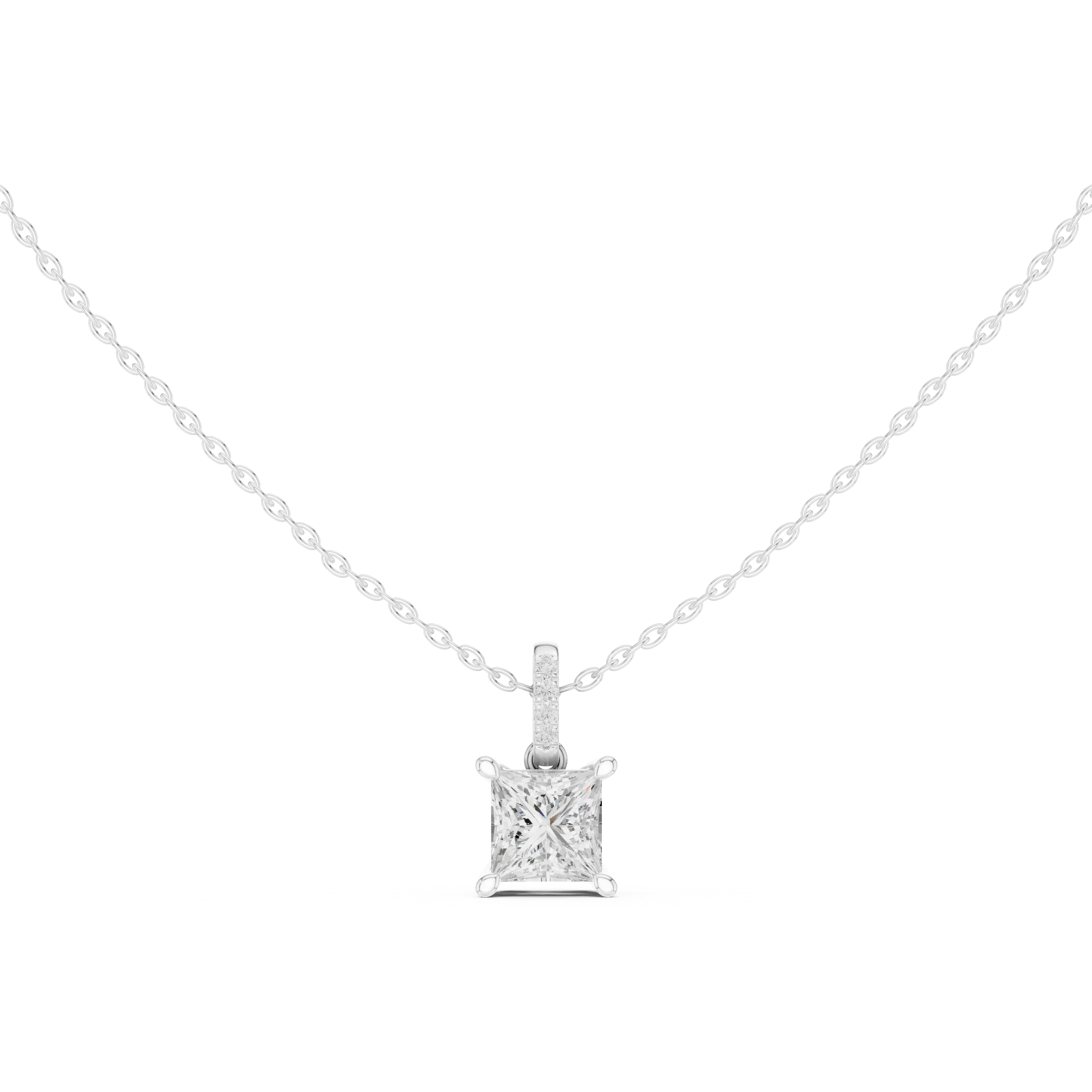 Regalia Princess Solitaire Diamond Pendant