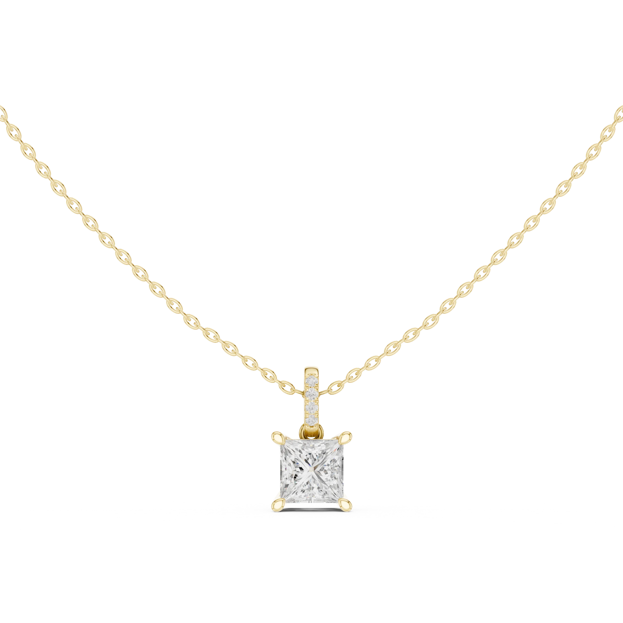 Regalia Princess Solitaire Diamond Pendant