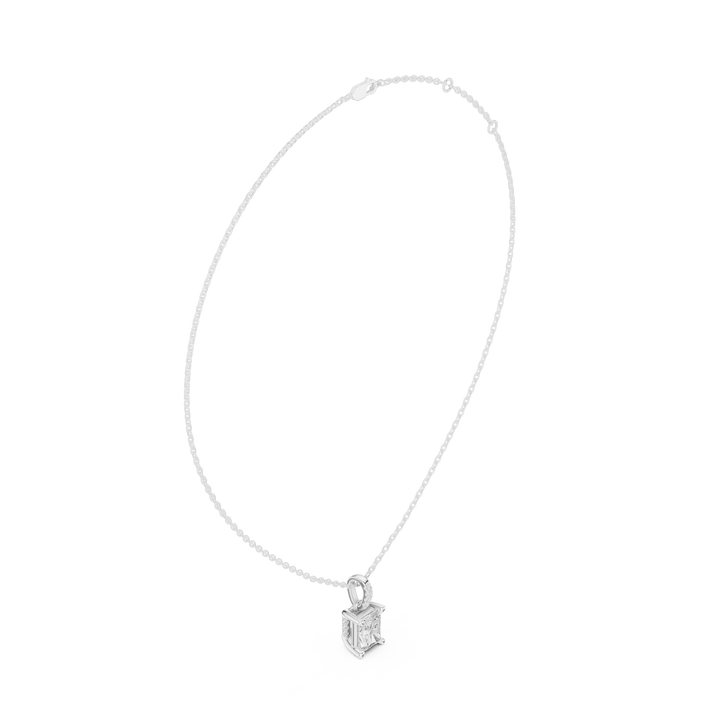 Luminara Radiant Solitaire Diamond Pendant