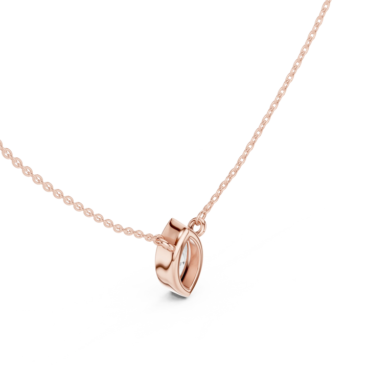 Marquisa Marquise Bezel Solitaire Diamond Pendant
