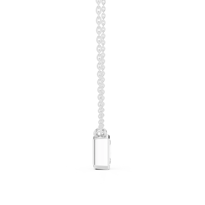 Luminé Radiant Bezel Solitaire Diamond Pendant