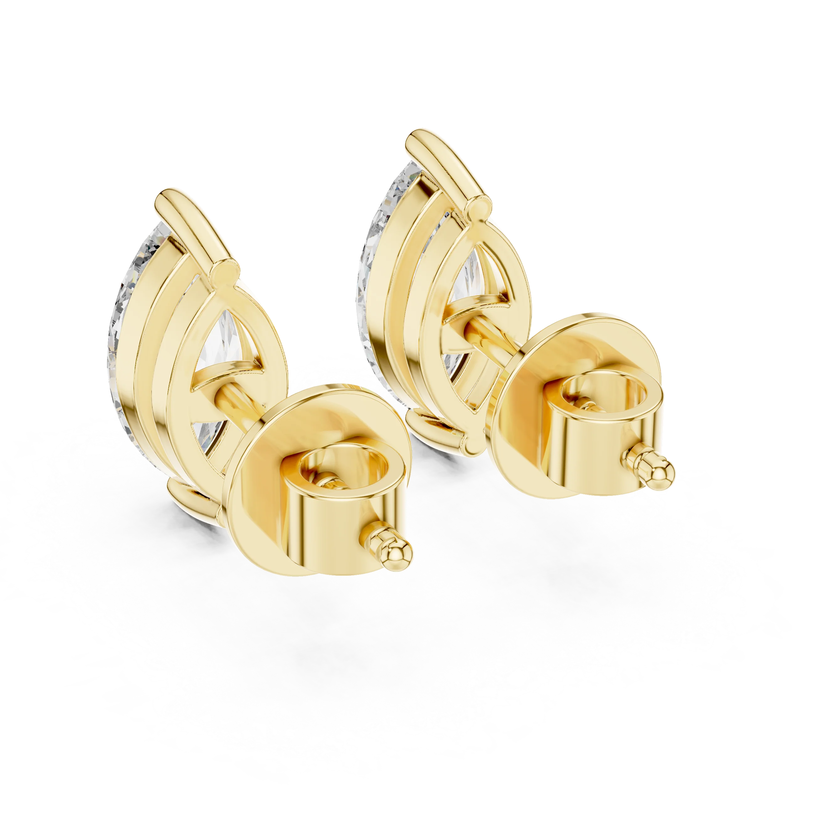 Celestial Marquise Solitaire Diamond Stud Earrings