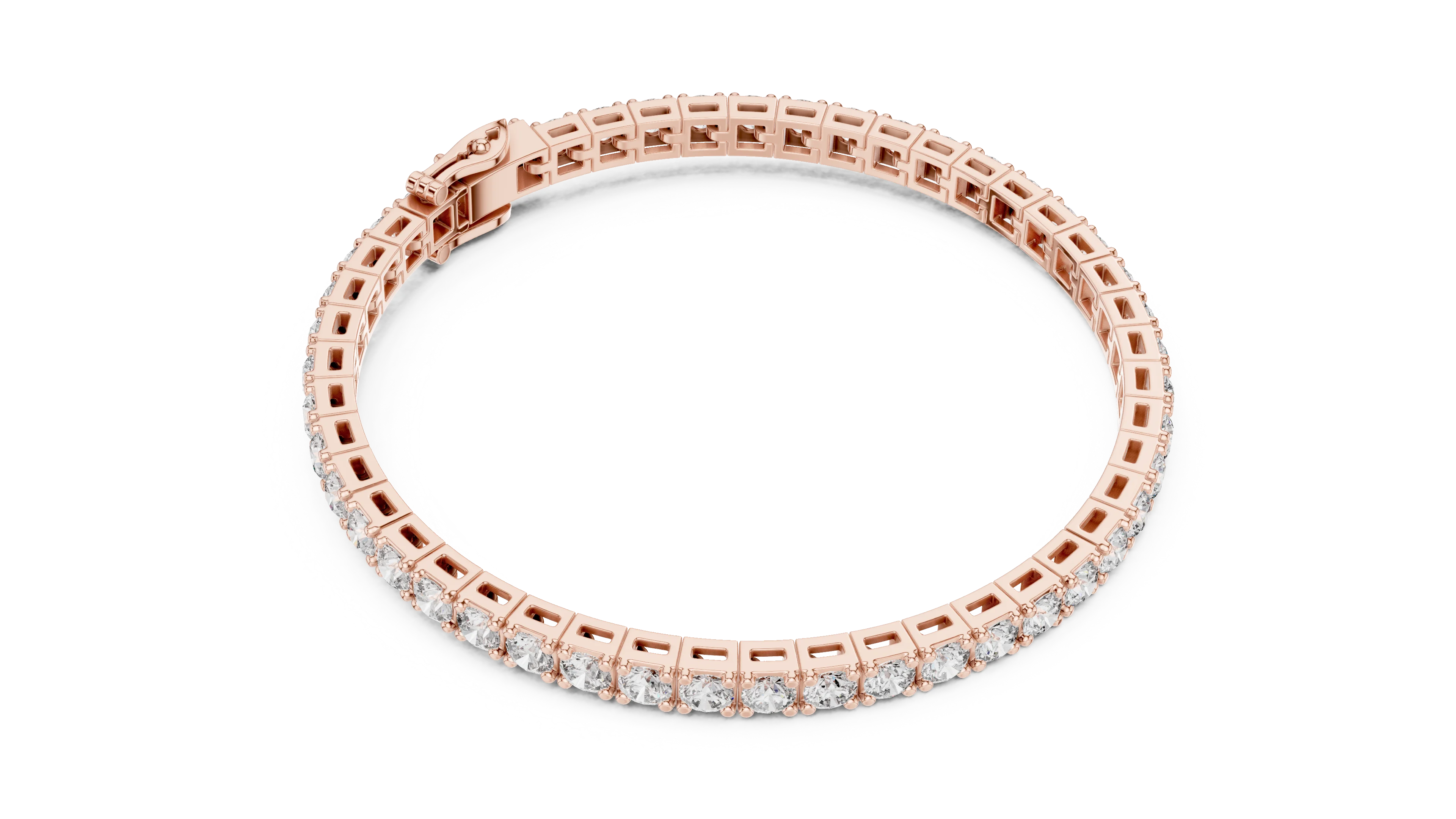 LuxeLine Diamond Tennis Bracelet