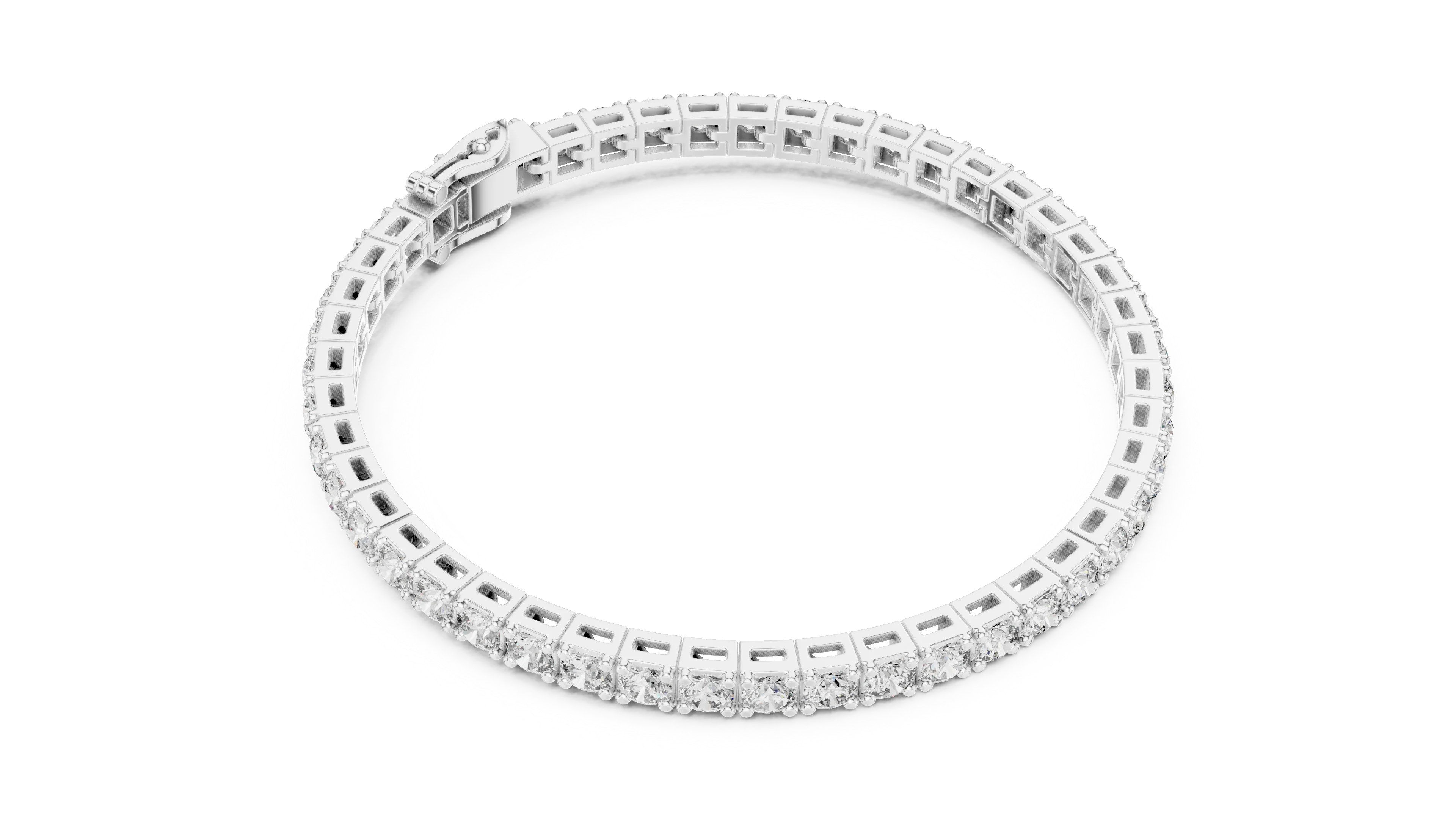 LuxeLine Diamond Tennis Bracelet