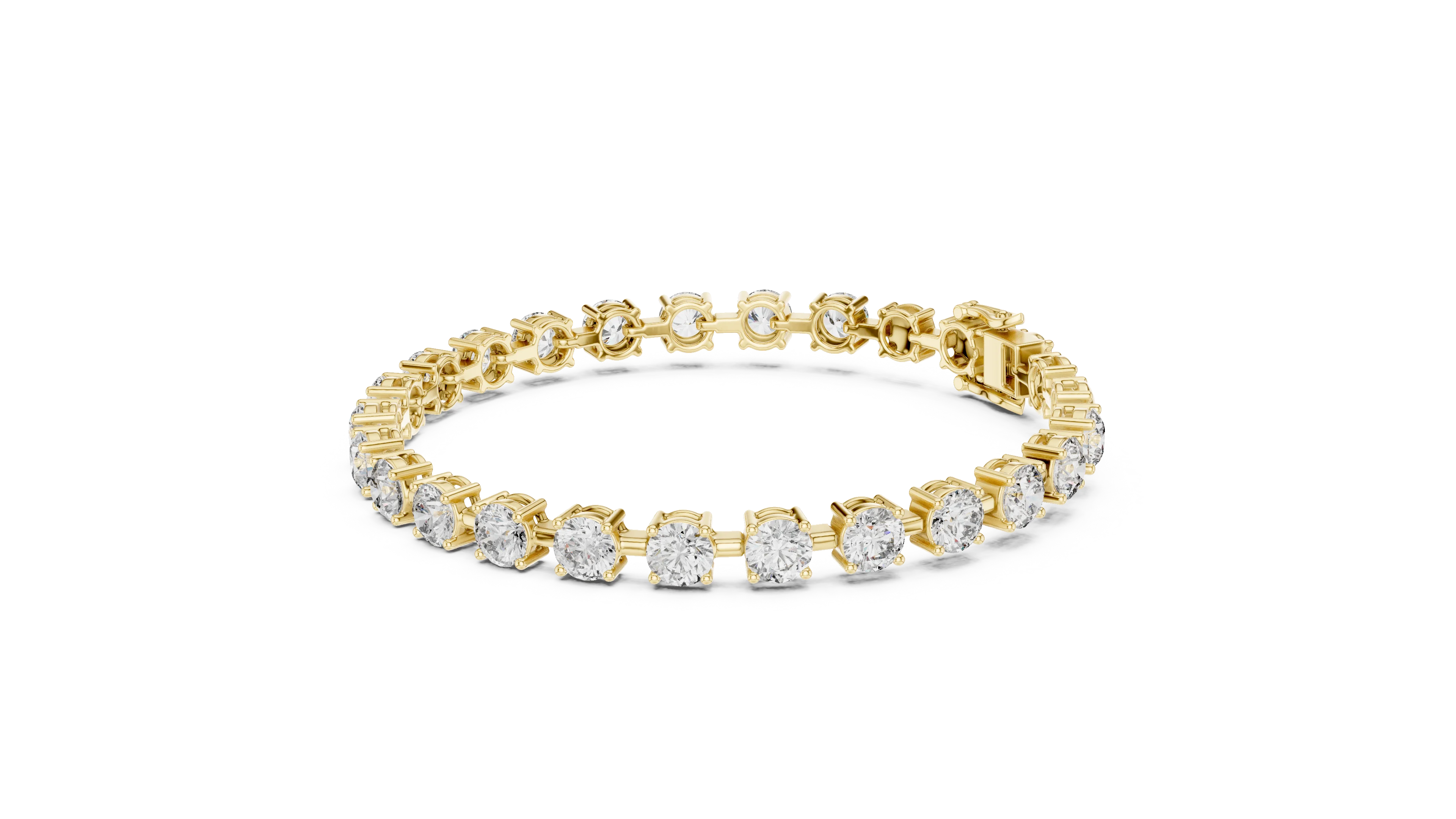 Royal Round Solitaire Line Diamond Bracelet