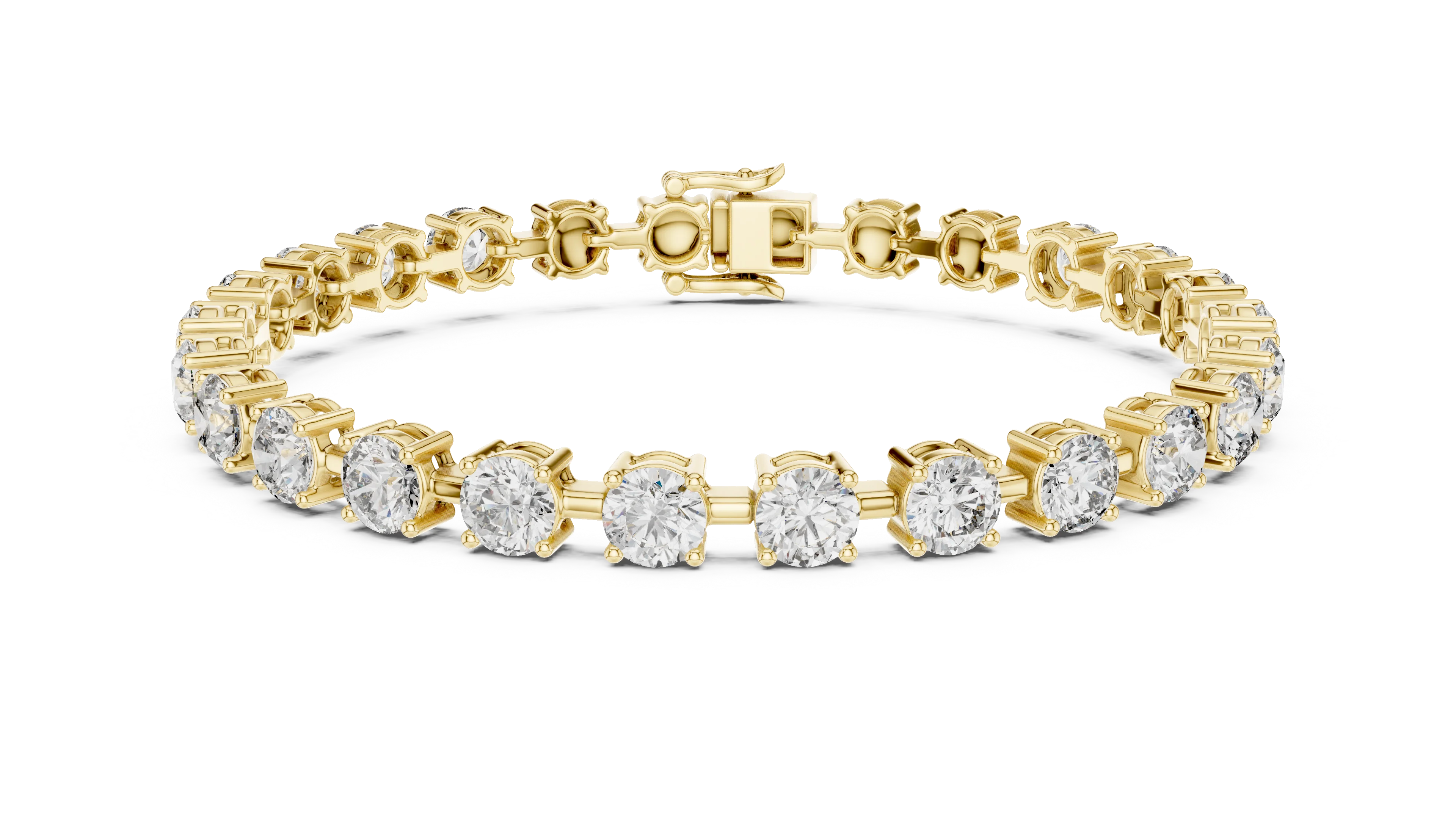 Royal Round Solitaire Line Diamond Bracelet