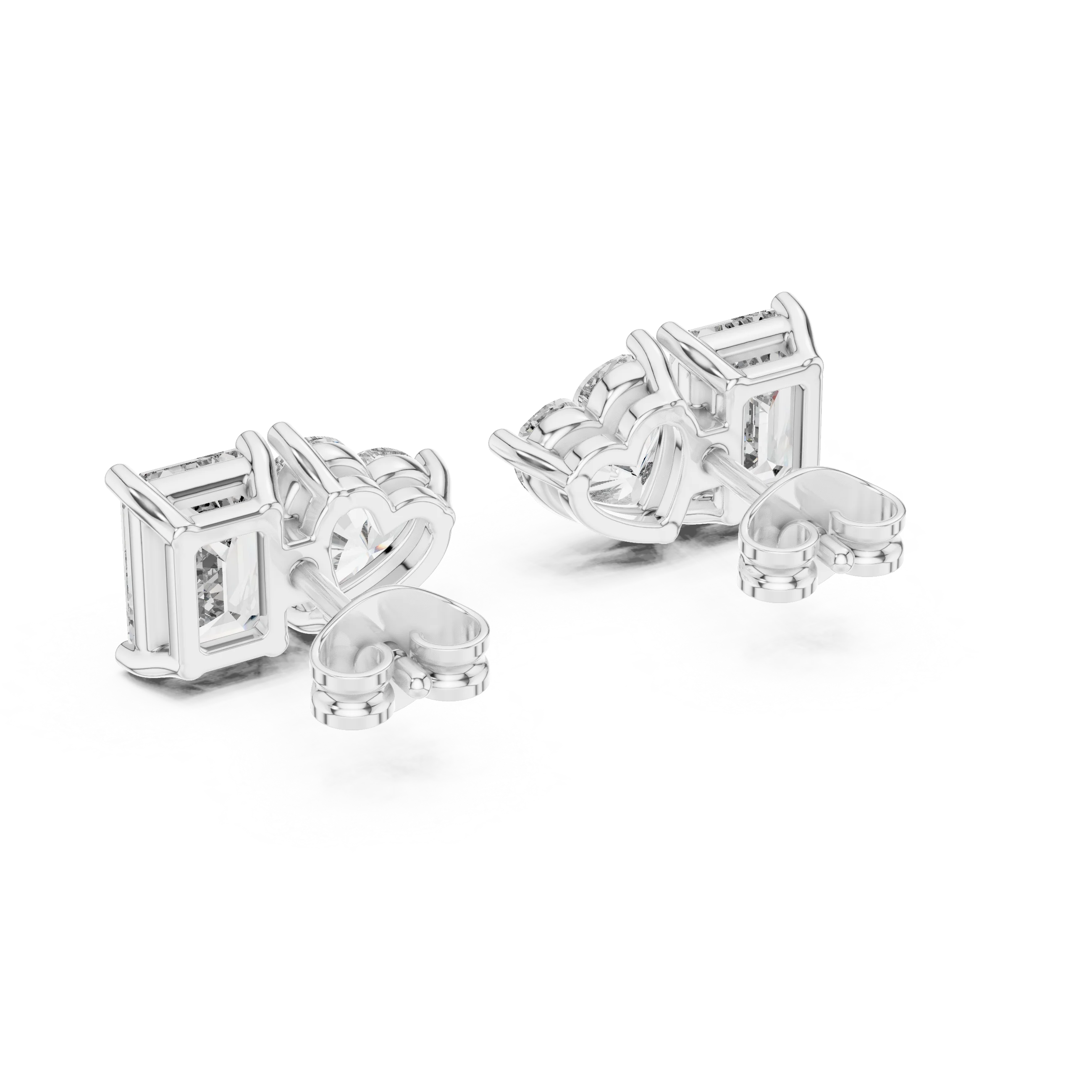 Duo Harmony Diamond Stud Earrings