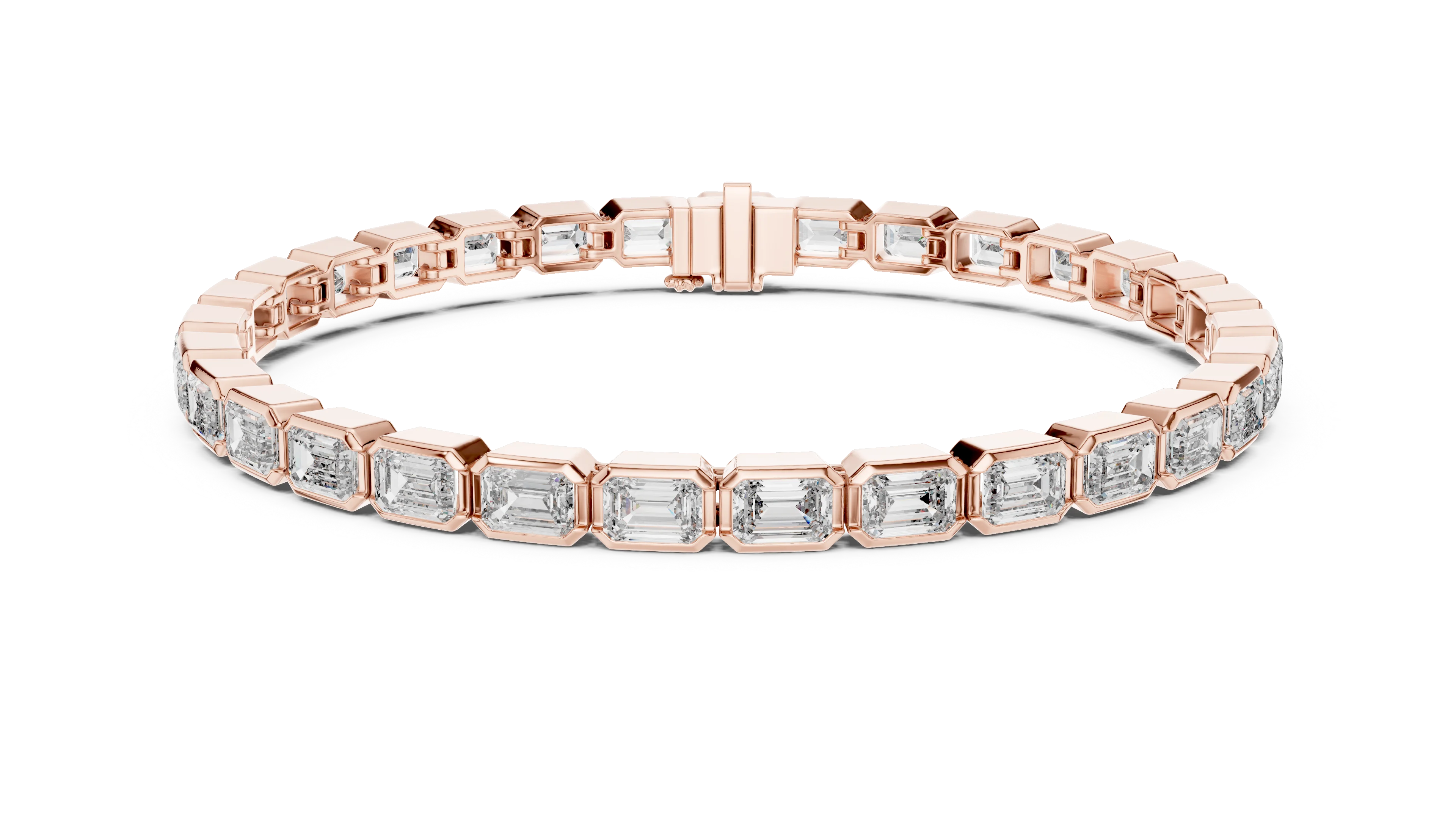 Imperial Emerald Line Diamond Bracelet