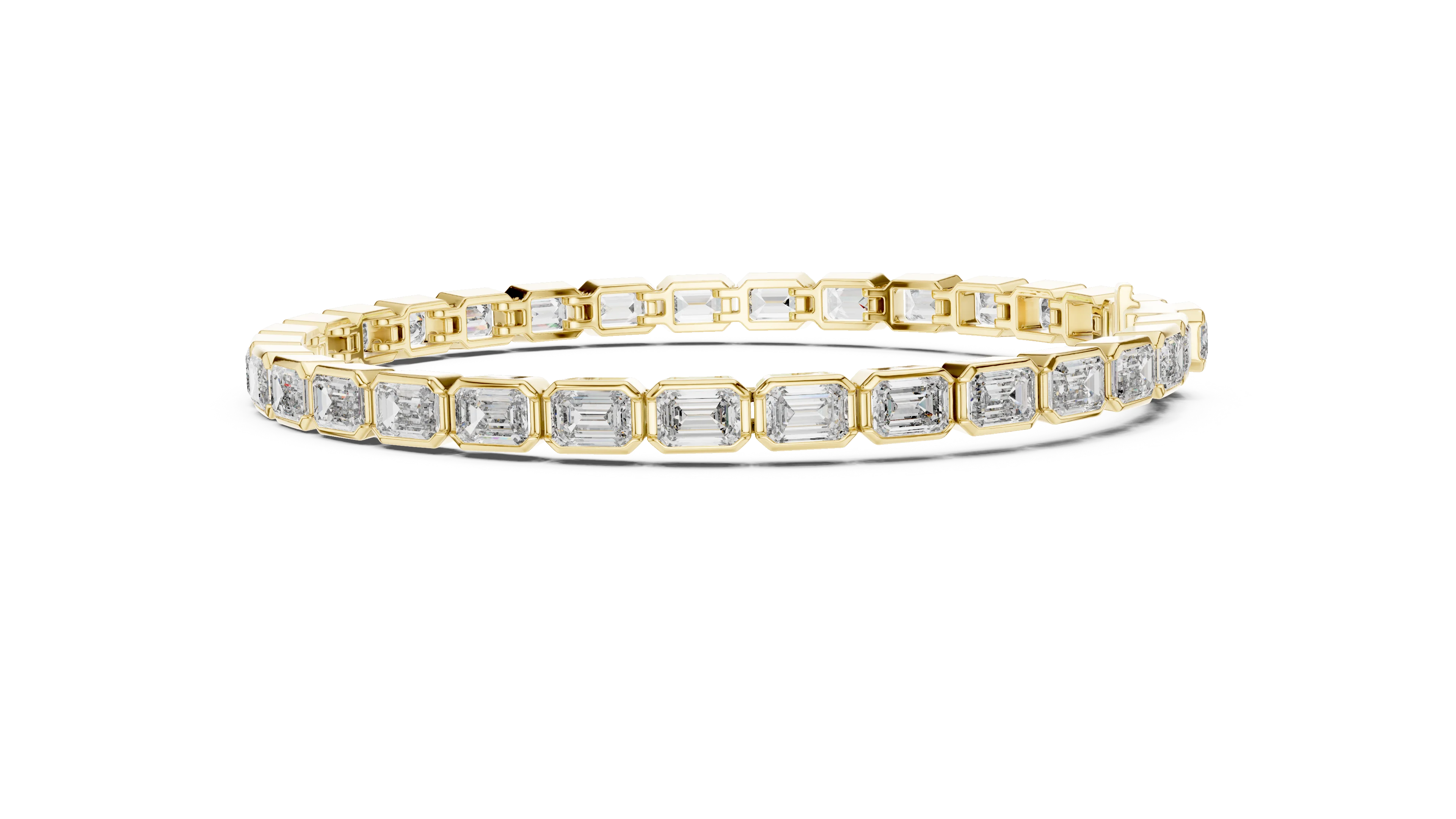 Imperial Emerald Line Diamond Bracelet