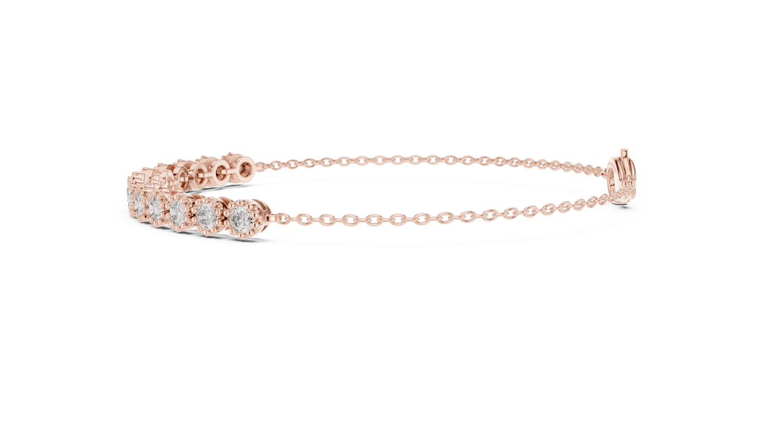 Celeste Halo Chain Diamond Bracelet