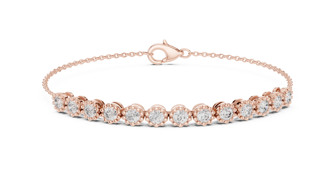 Celeste Halo Chain Diamond Bracelet