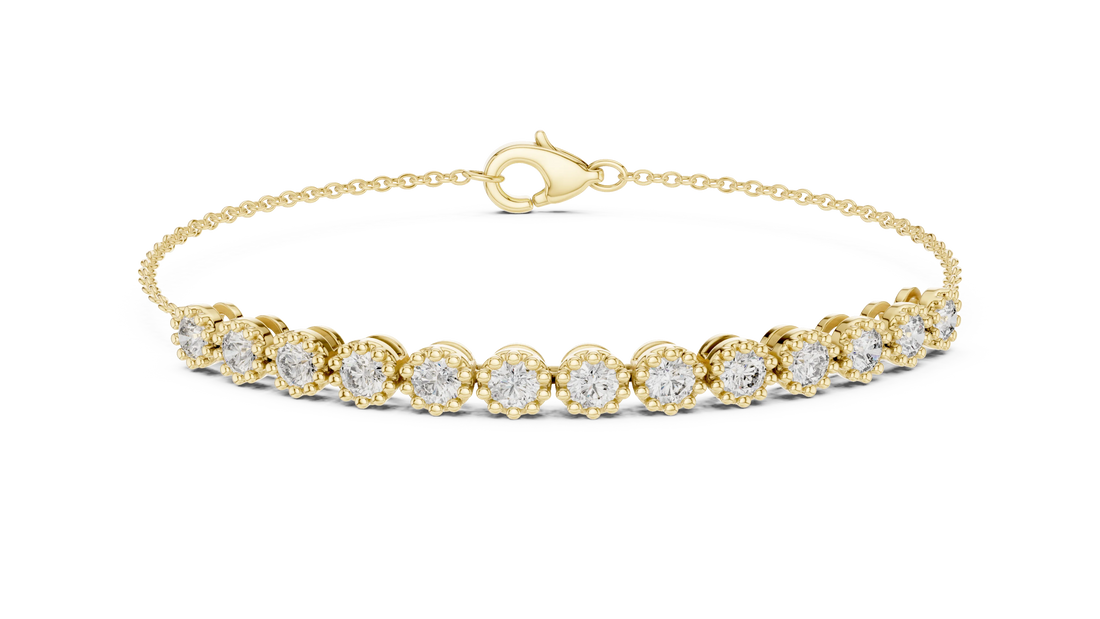 Celeste Halo Chain Diamond Bracelet