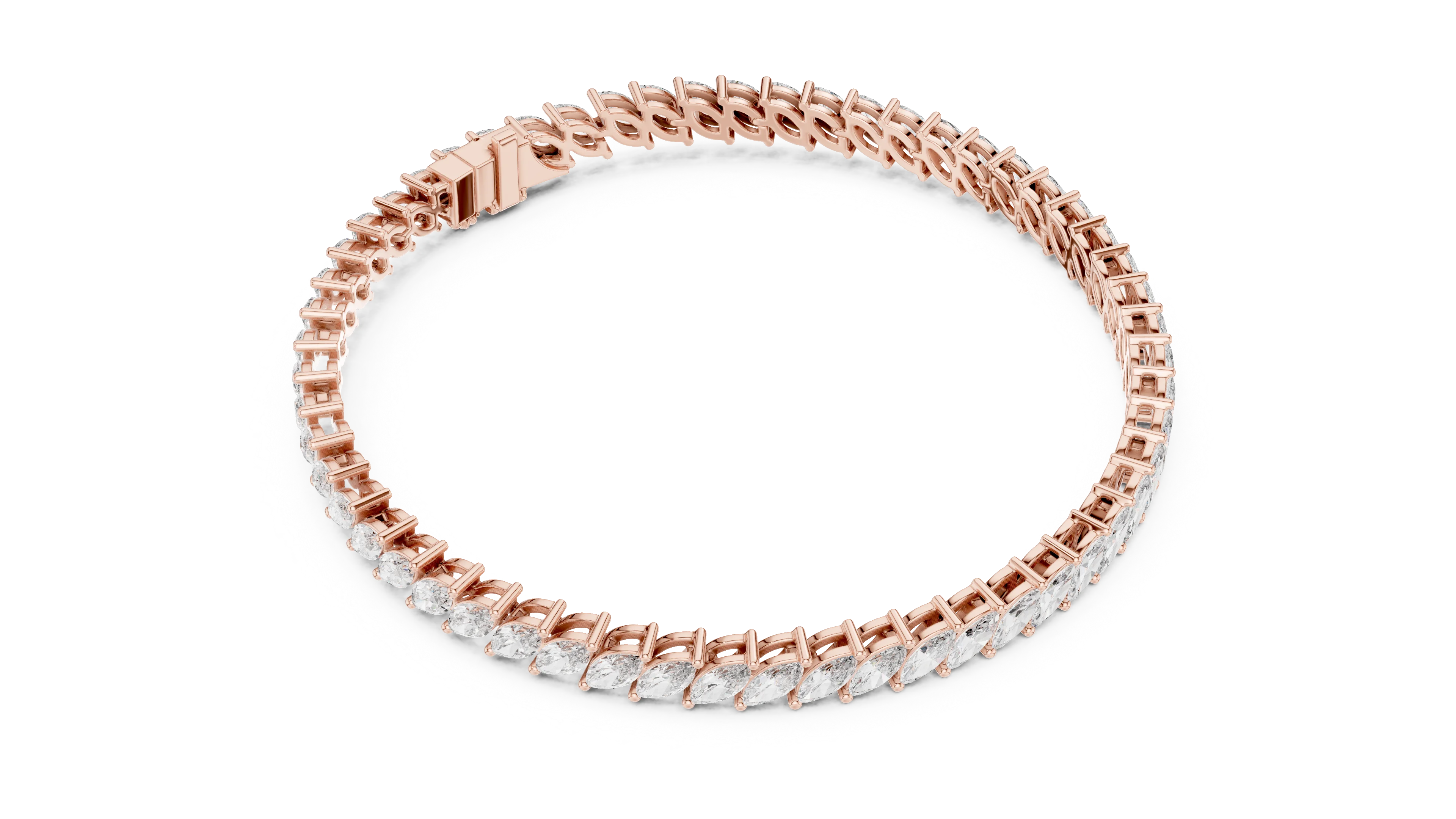 Marquise Radiance Tennis Diamond Bracelet