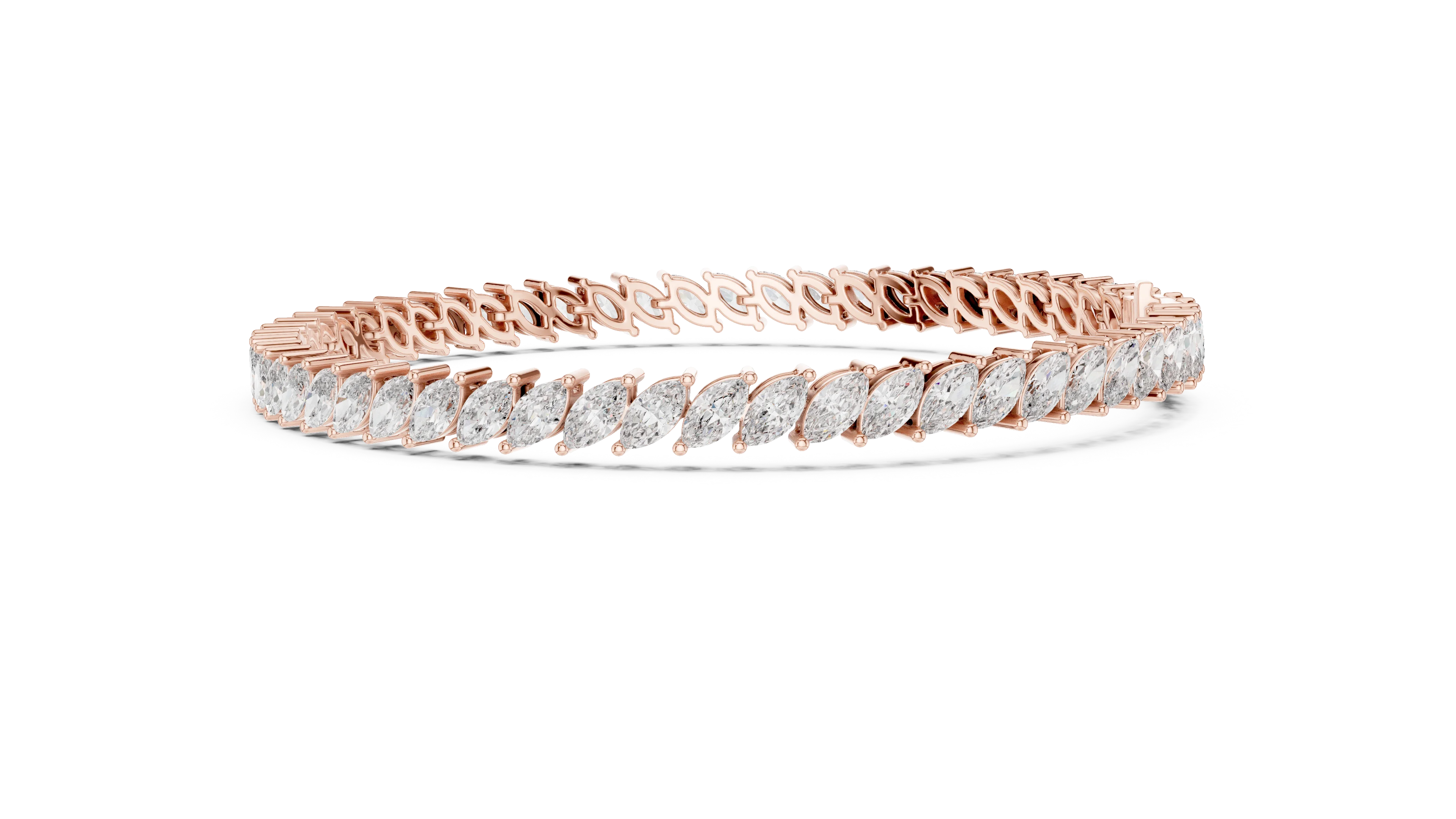 Marquise Radiance Tennis Diamond Bracelet