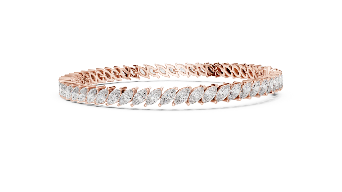 Marquise Radiance Tennis Diamond Bracelet