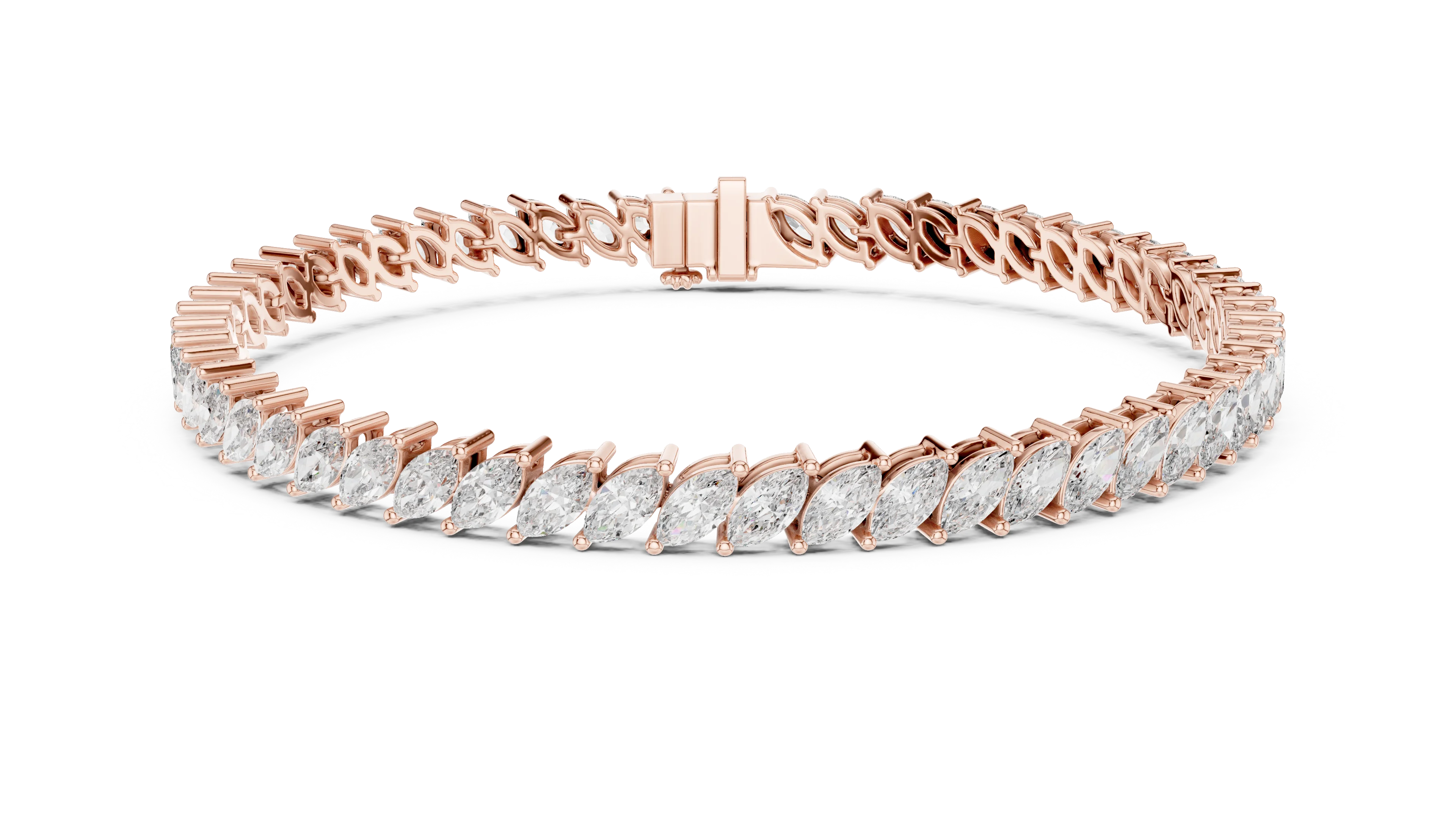 Marquise Radiance Tennis Diamond Bracelet