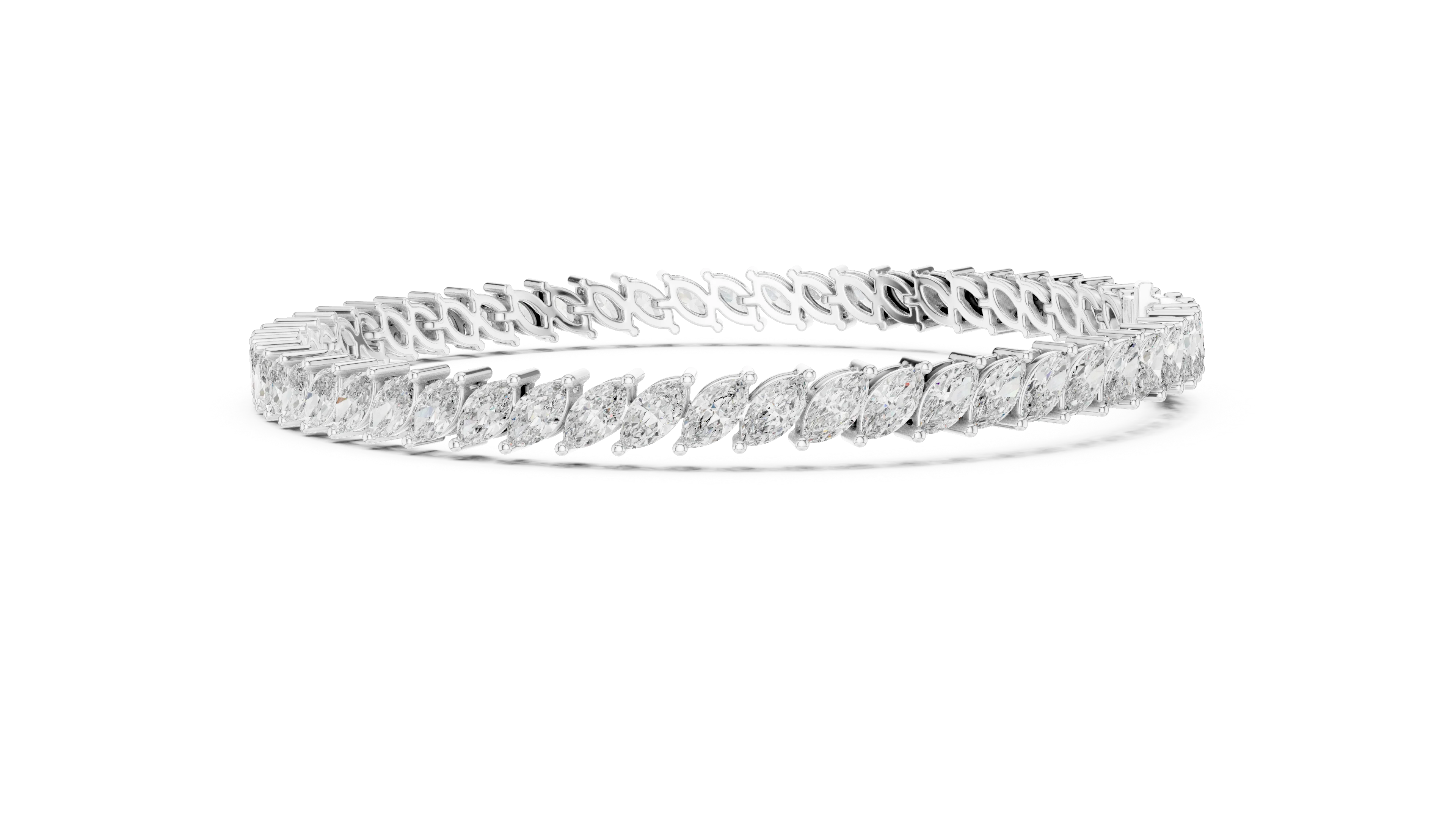 Marquise Radiance Tennis Diamond Bracelet
