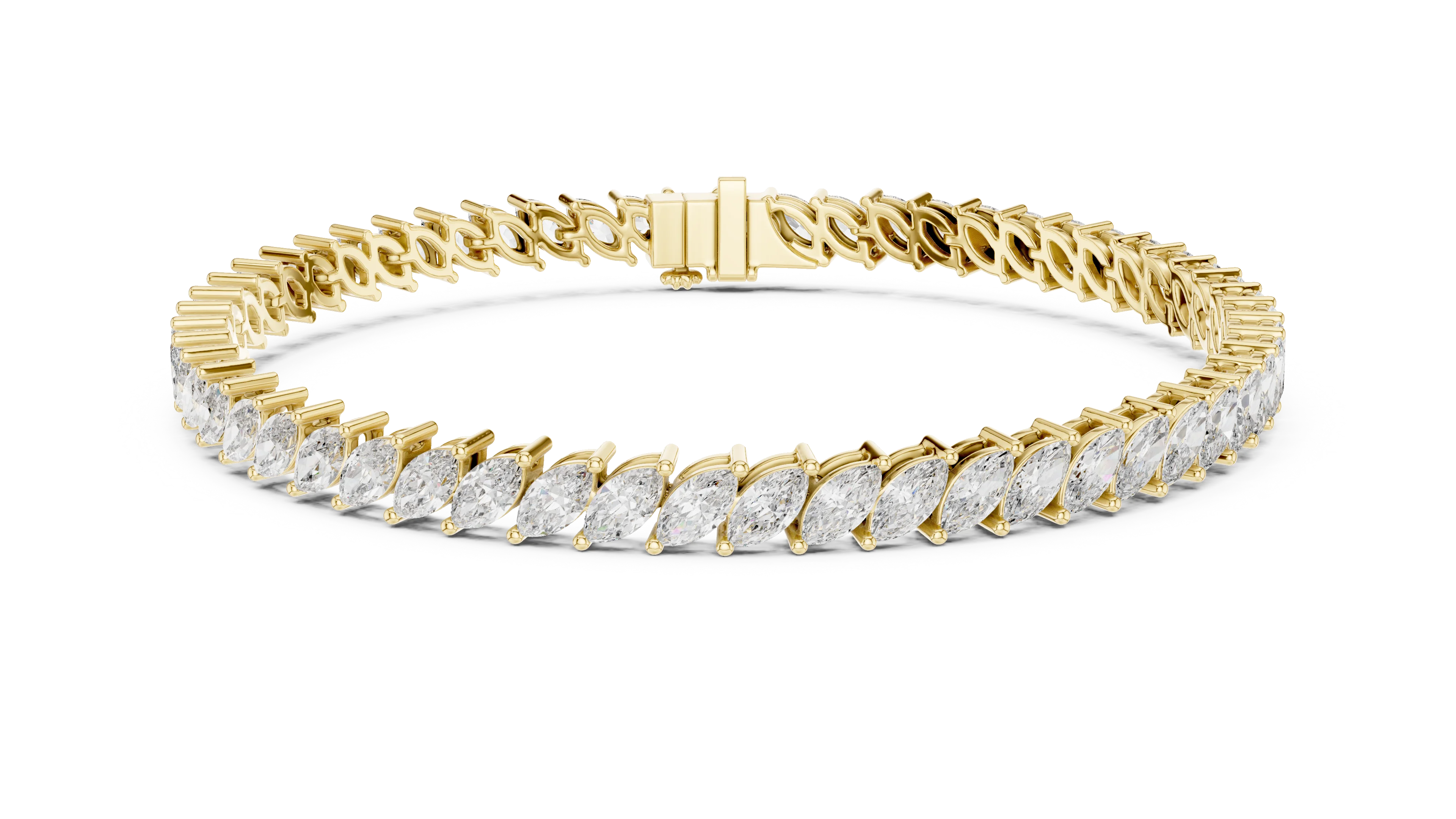 Marquise Radiance Tennis Diamond Bracelet