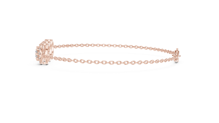 Trinity Halo Grace Diamond Bracelet