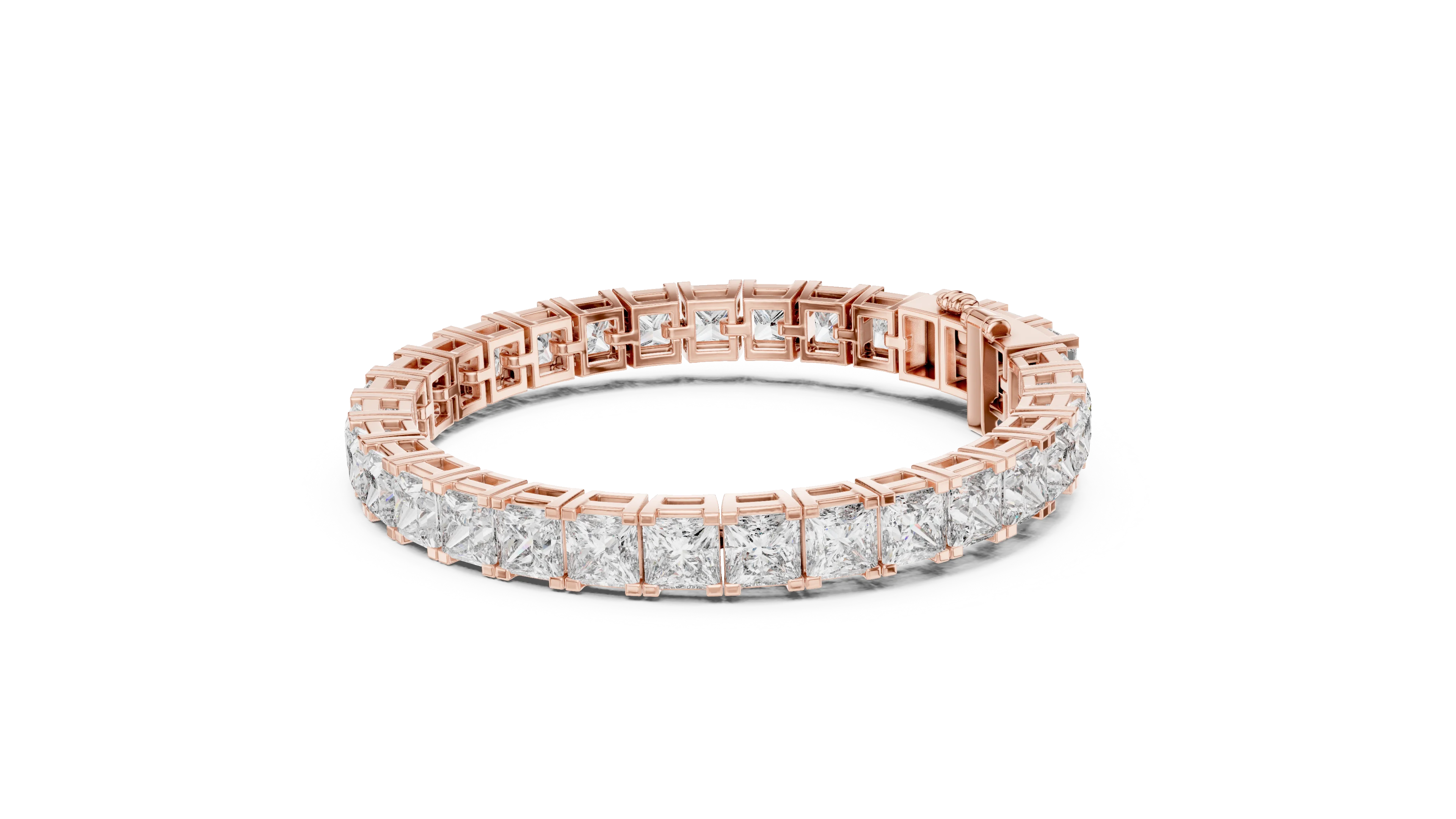 Imperial Radiance Princess-Cut Tennis Bracelet