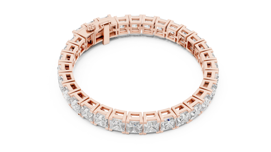 Imperial Radiance Princess-Cut Tennis Bracelet