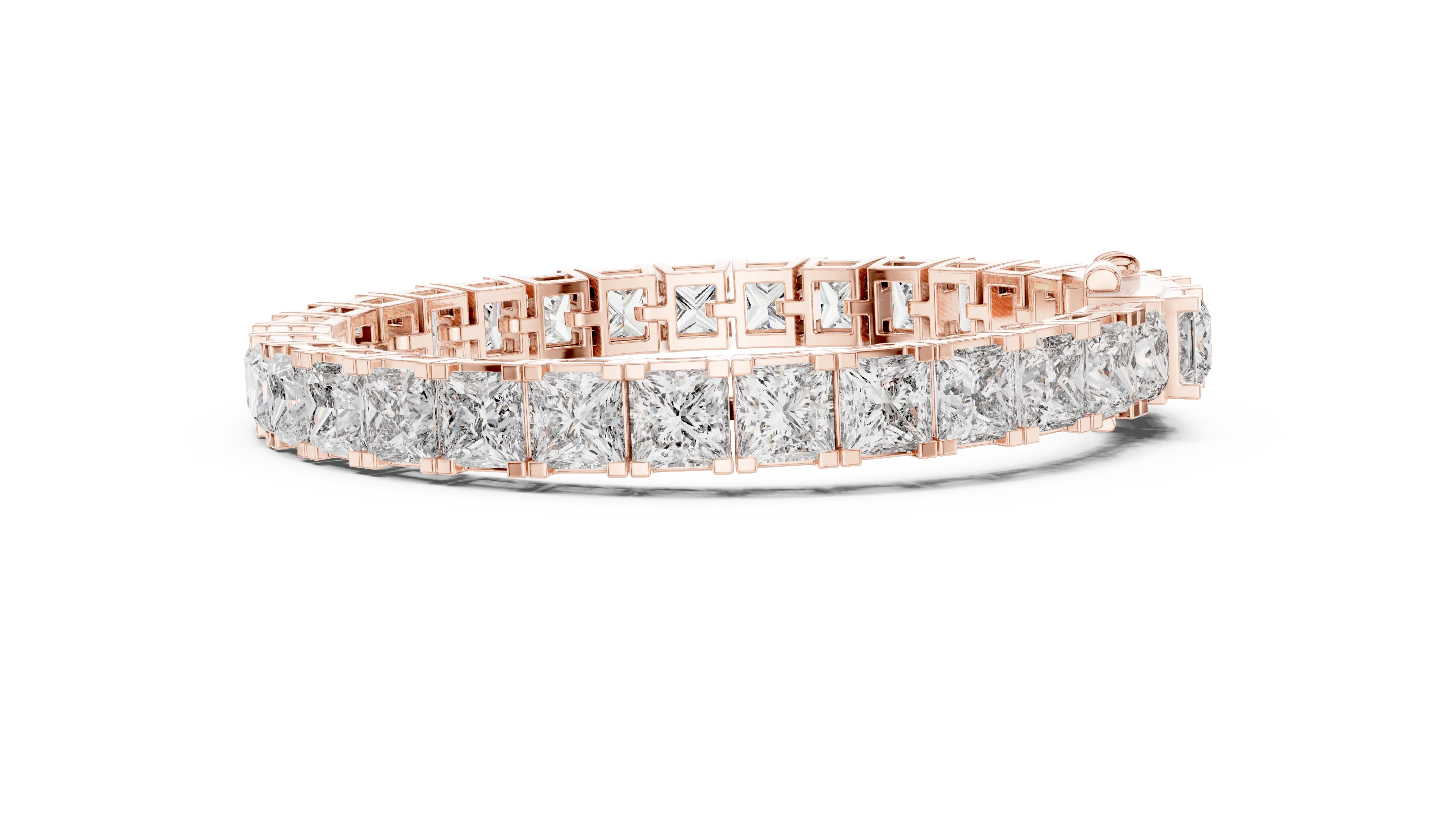 Imperial Radiance Princess-Cut Tennis Bracelet