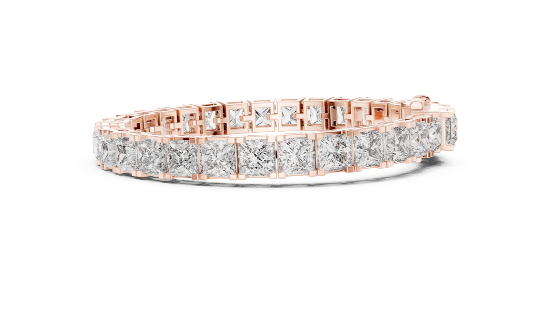 Imperial Radiance Princess-Cut Tennis Bracelet