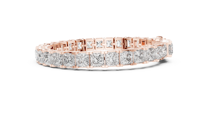 Imperial Radiance Princess-Cut Tennis Bracelet