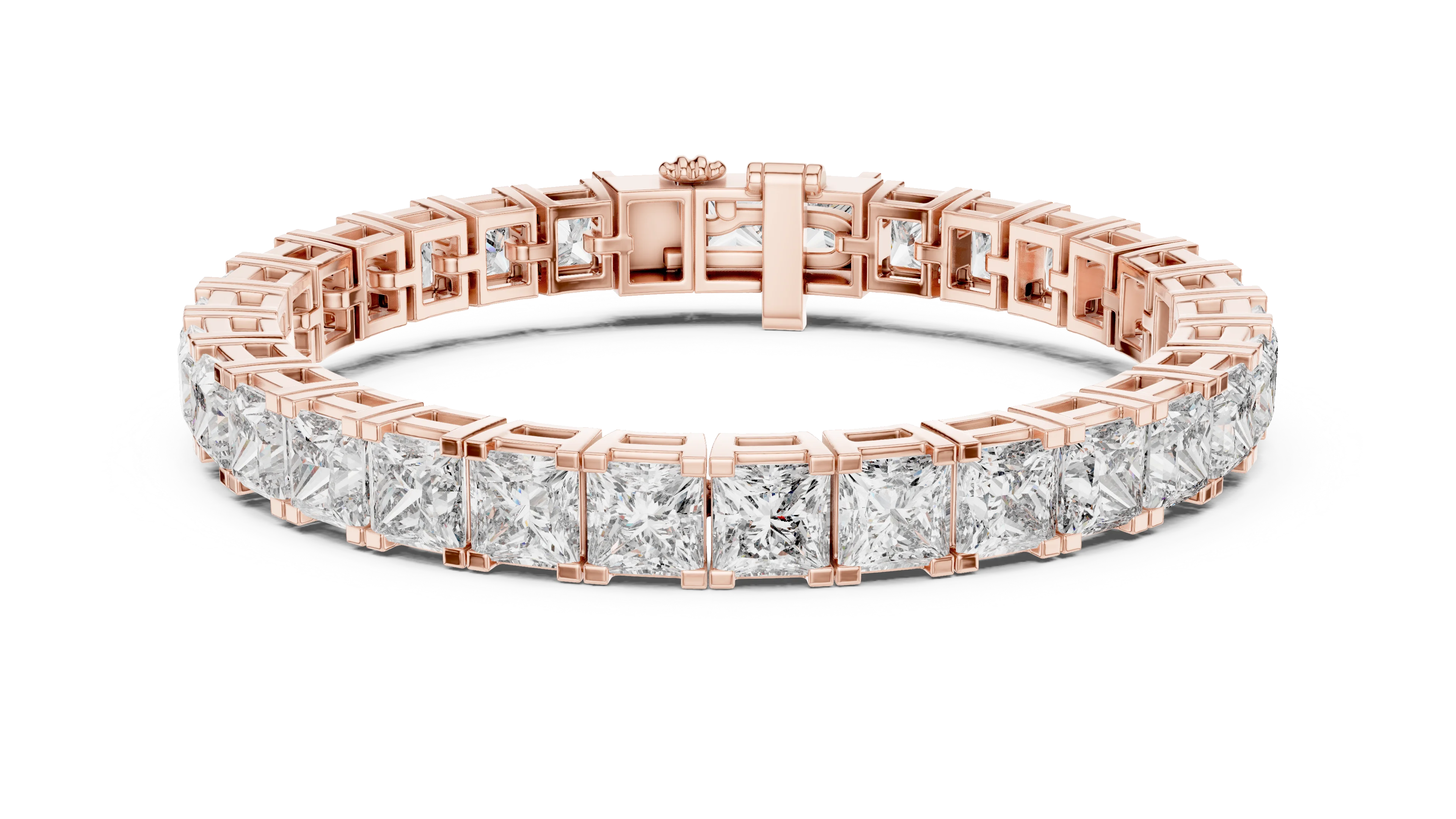 Imperial Radiance Princess-Cut Tennis Bracelet