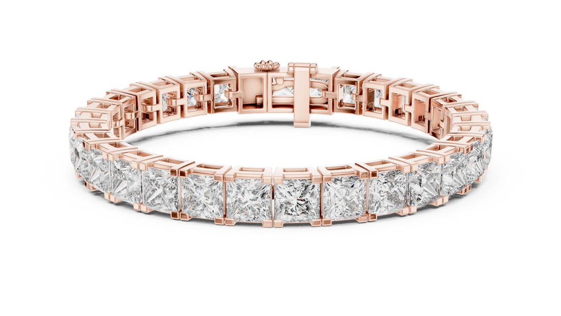 Imperial Radiance Princess-Cut Tennis Bracelet