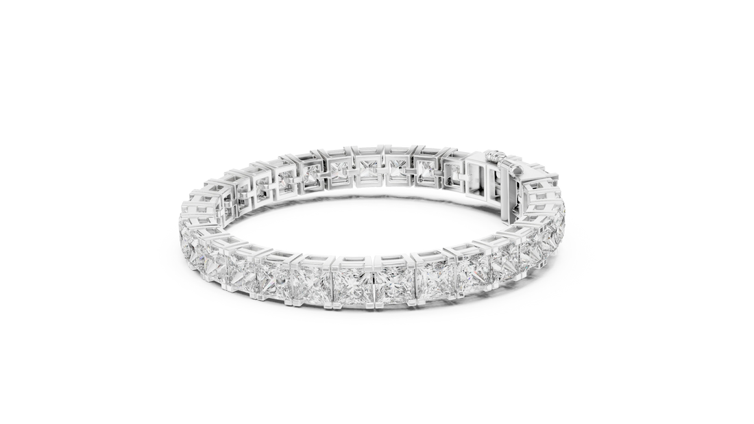 Imperial Radiance Princess-Cut Tennis Bracelet