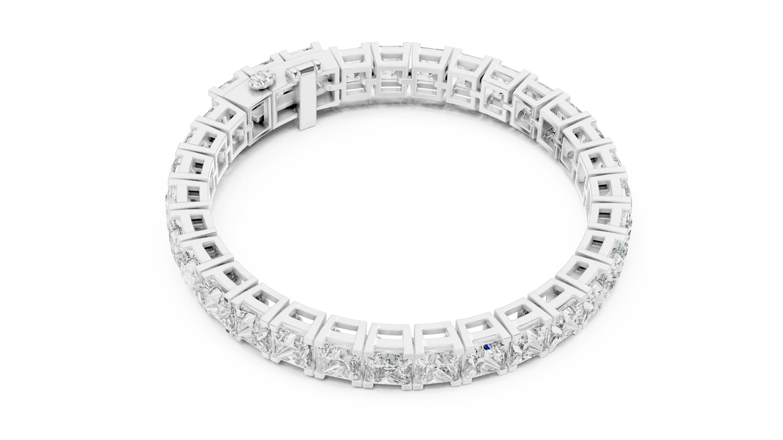 Imperial Radiance Princess-Cut Tennis Bracelet