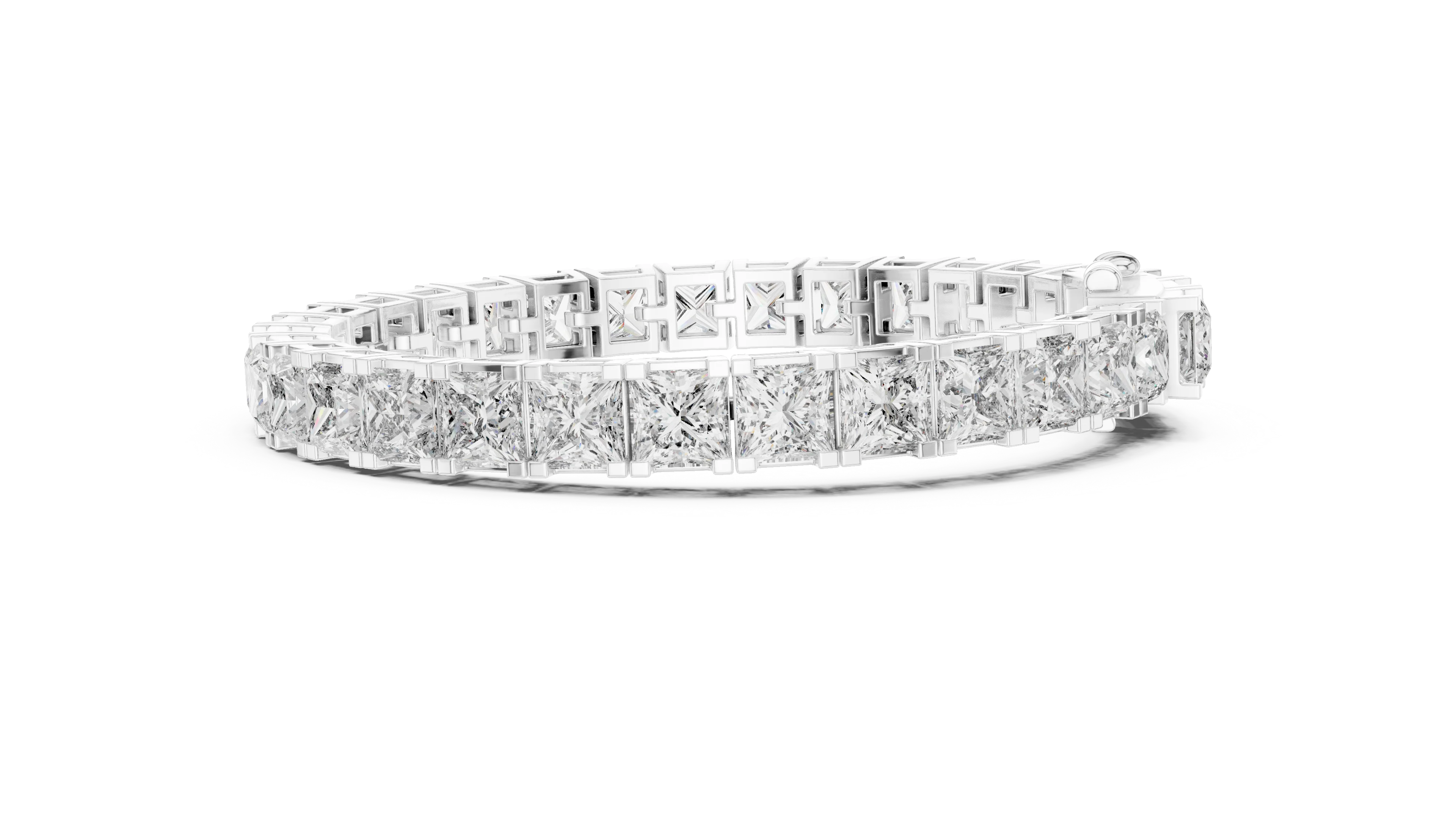 Imperial Radiance Princess-Cut Tennis Bracelet