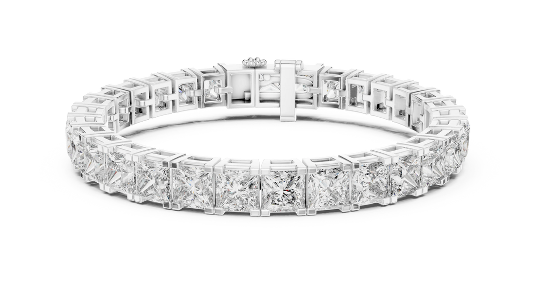 Imperial Radiance Princess-Cut Tennis Bracelet