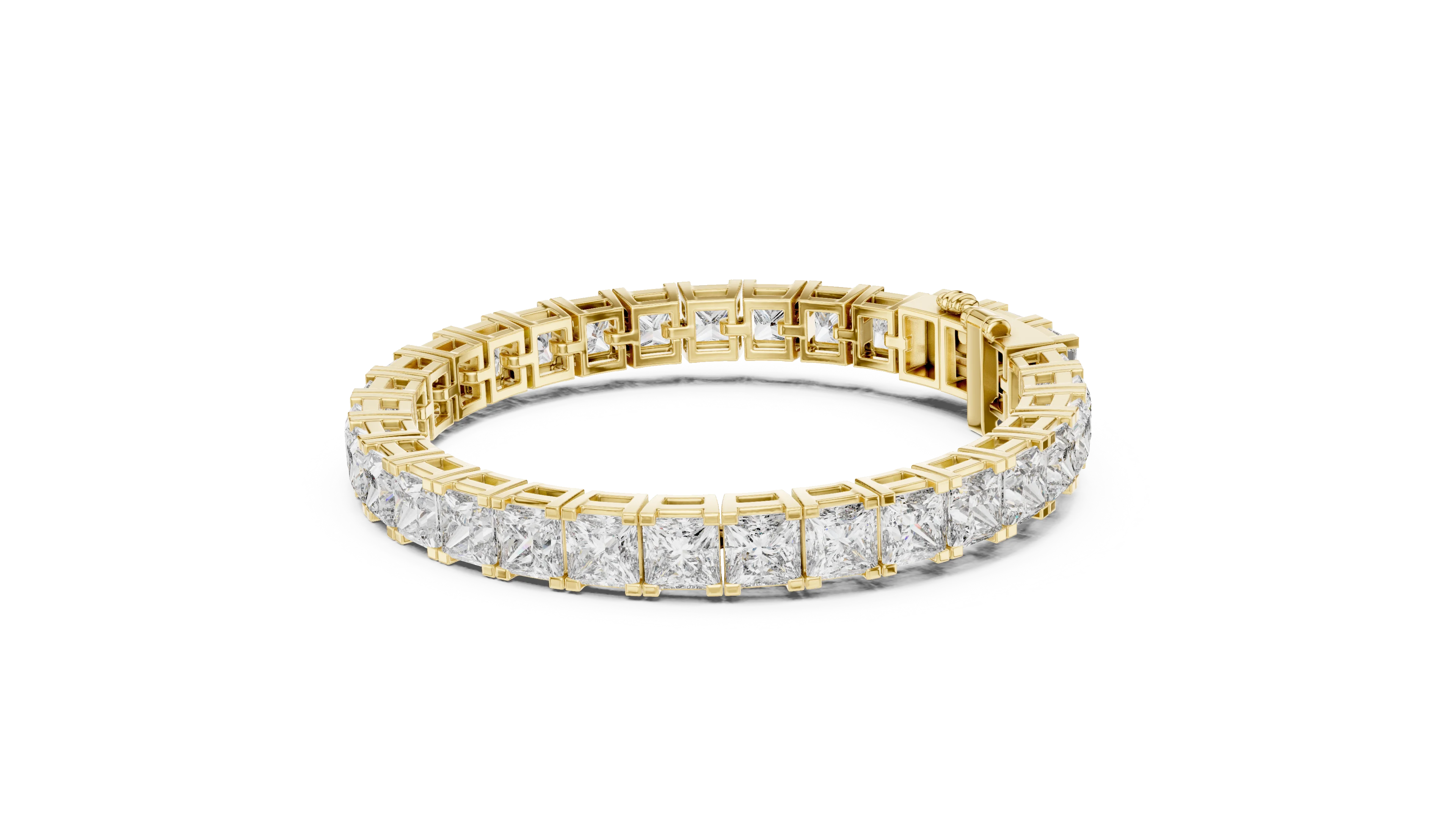 Imperial Radiance Princess-Cut Tennis Bracelet