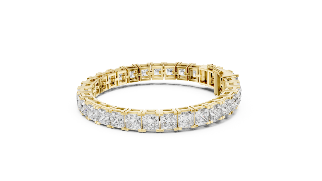 Imperial Radiance Princess-Cut Tennis Bracelet