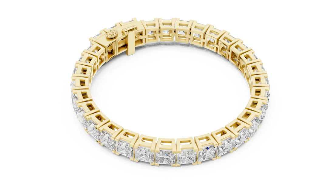 Imperial Radiance Princess-Cut Tennis Bracelet