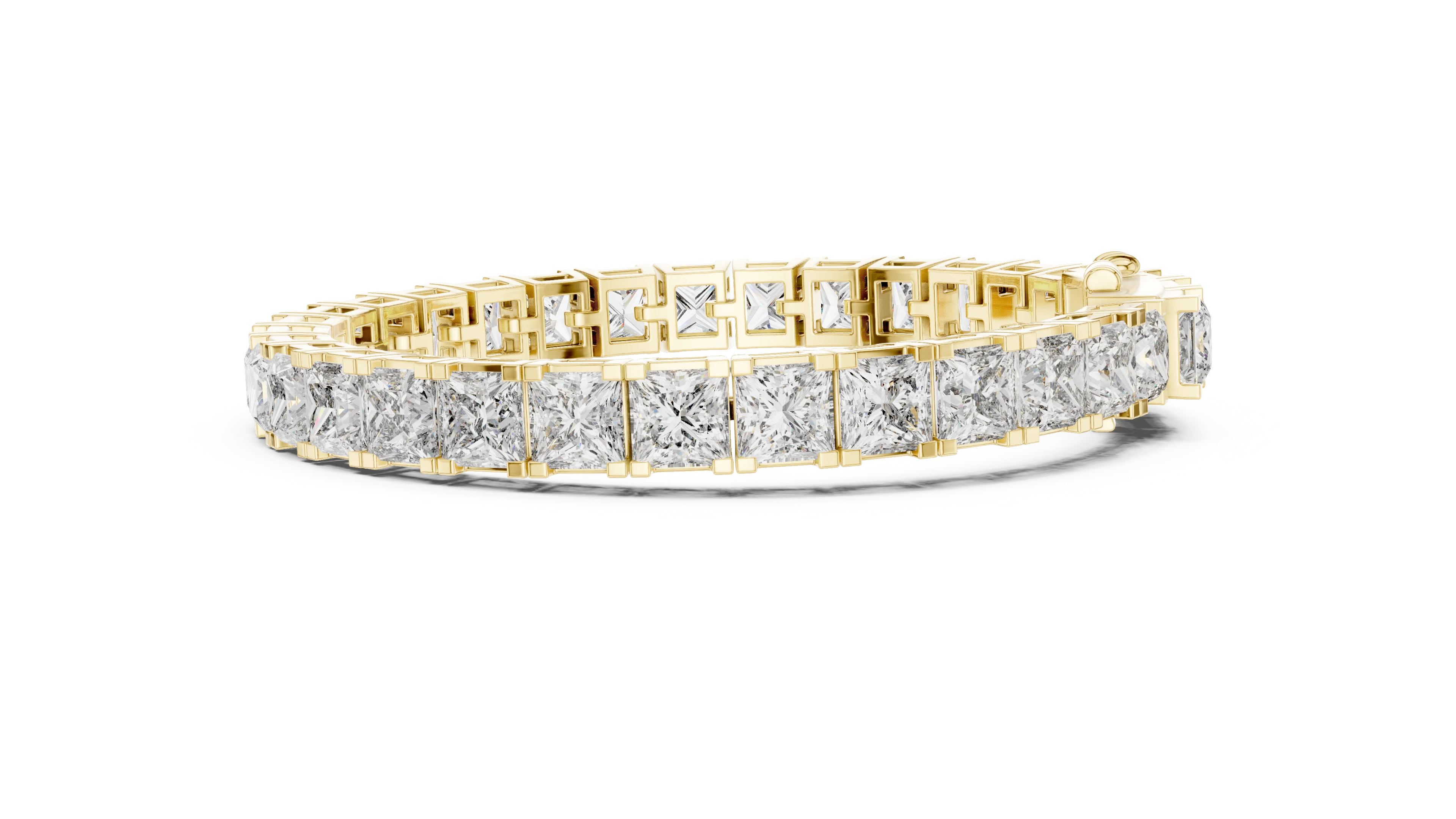 Imperial Radiance Princess-Cut Tennis Bracelet