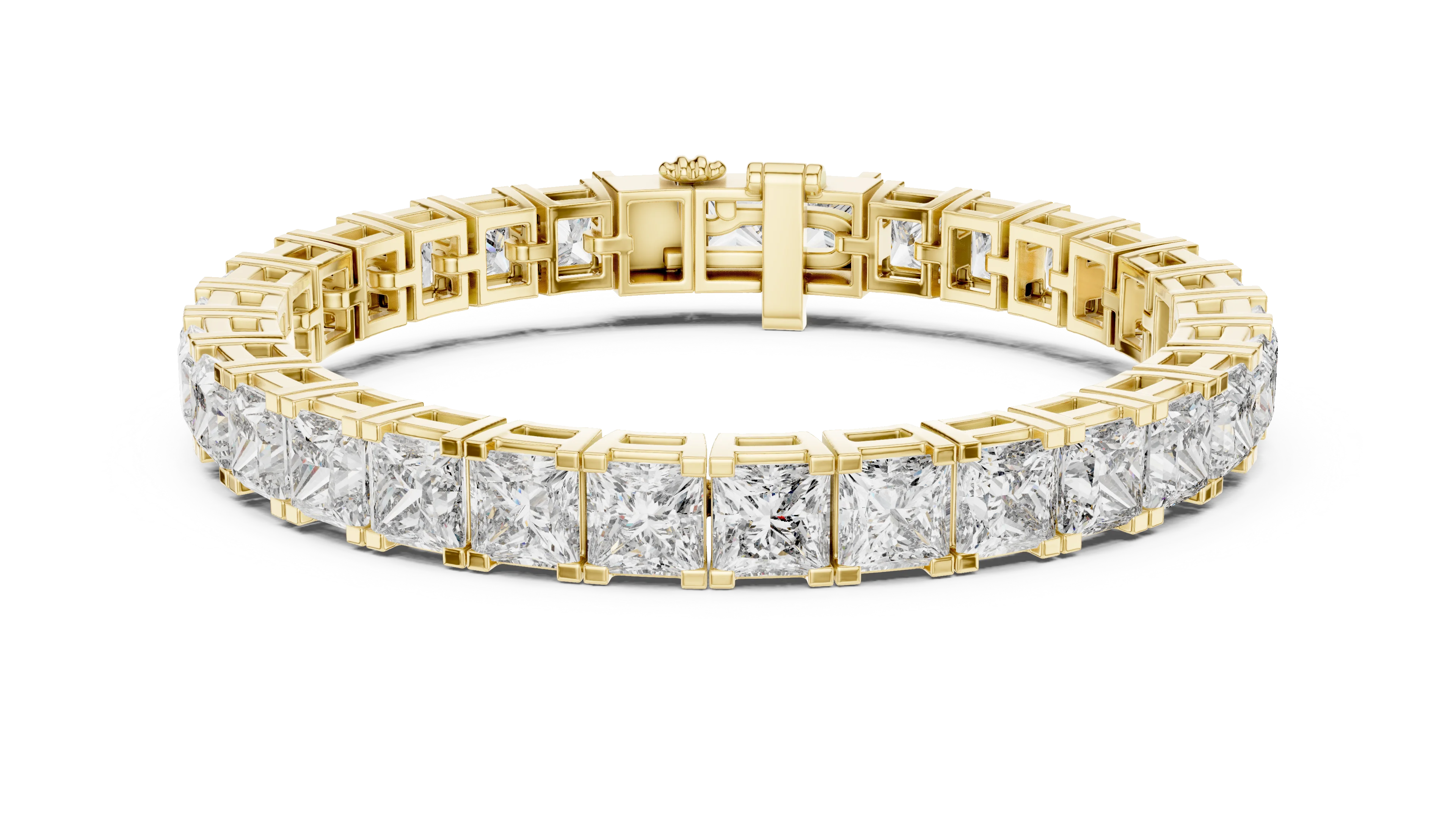 Imperial Radiance Princess-Cut Tennis Bracelet