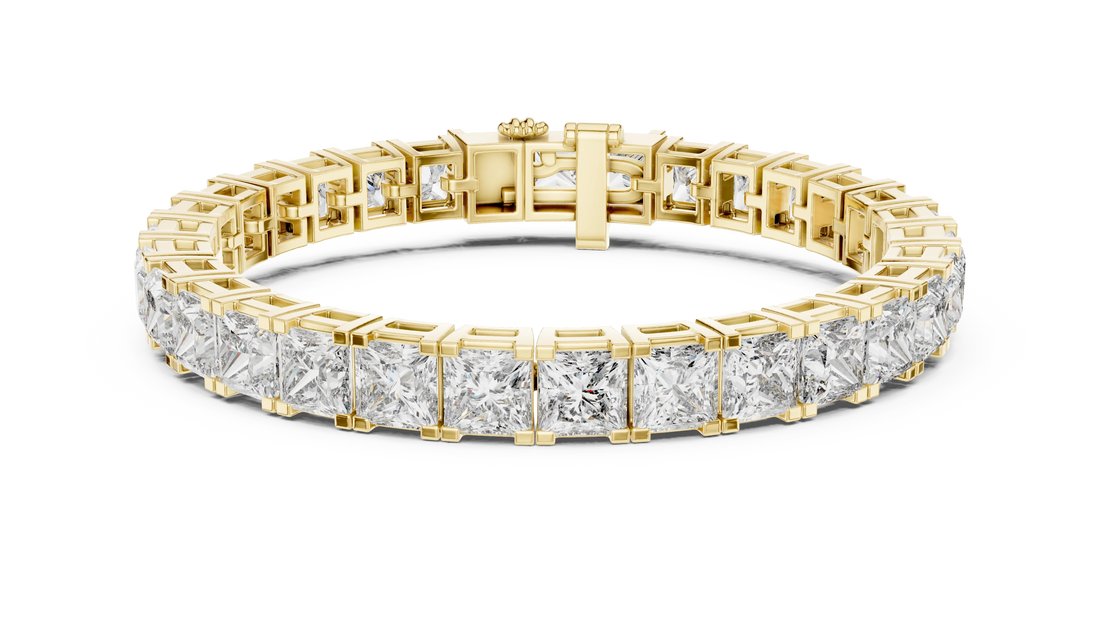 Imperial Radiance Princess-Cut Tennis Bracelet