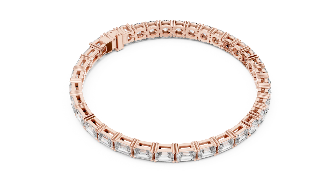 Mixed Cut Diamond Tennis Bracelet