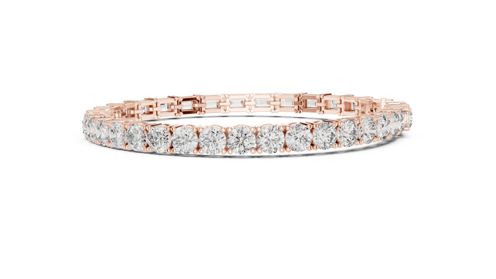 Mixed Cut Diamond Tennis Bracelet