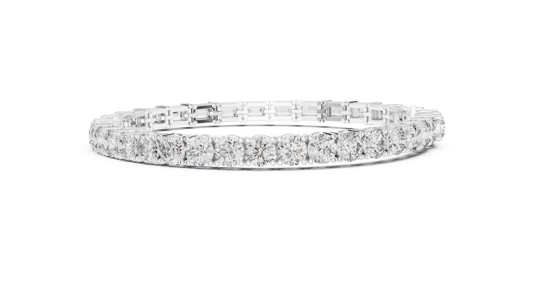 Mixed Cut Diamond Tennis Bracelet