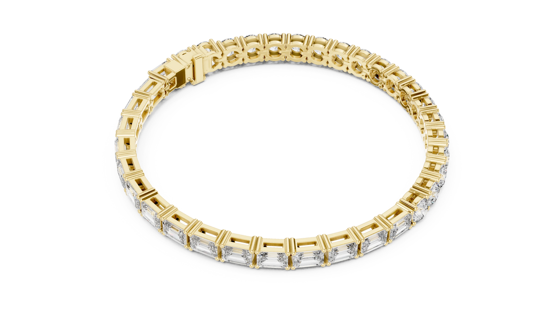 Mixed Cut Diamond Tennis Bracelet