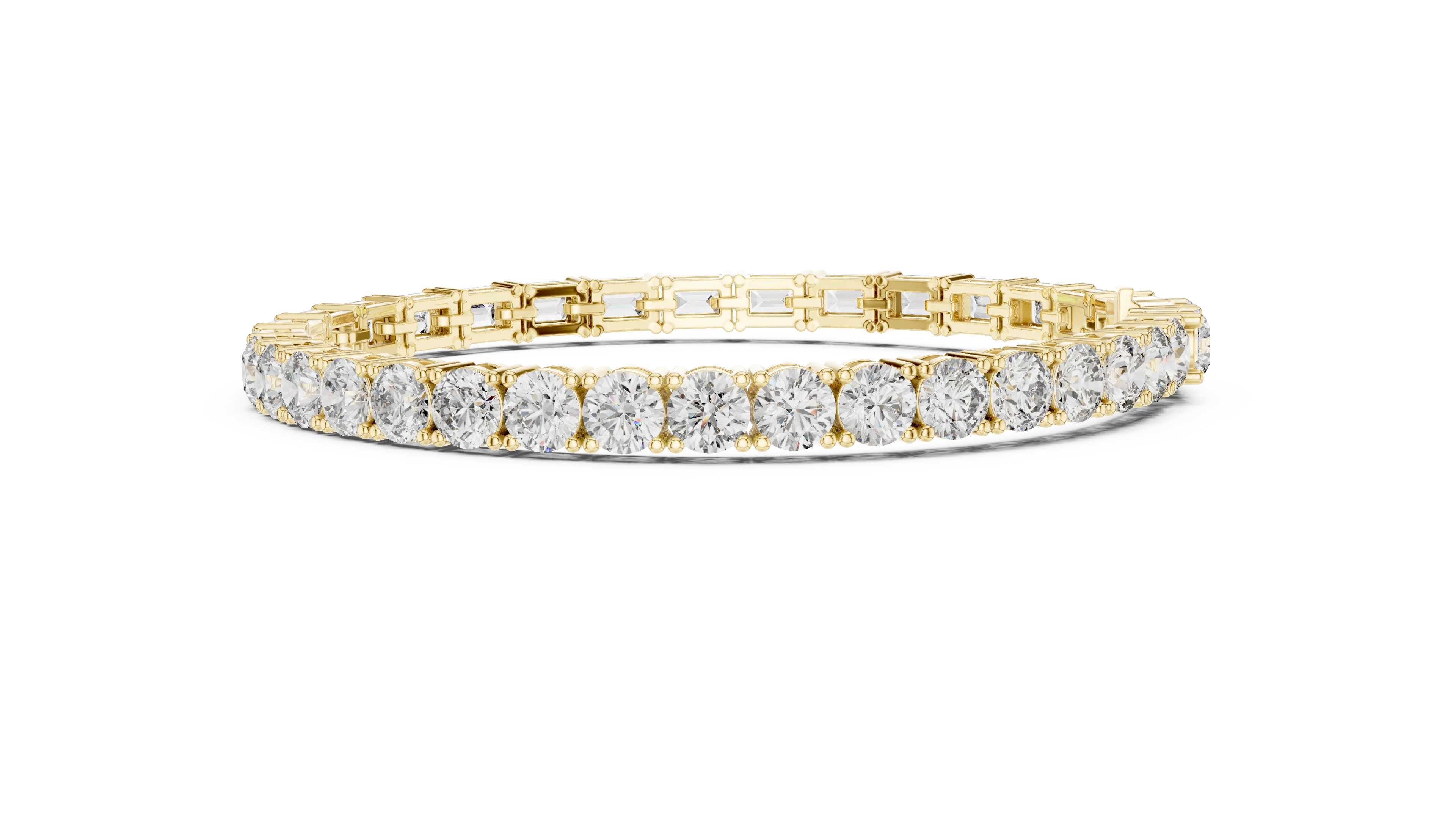 Mixed Cut Diamond Tennis Bracelet