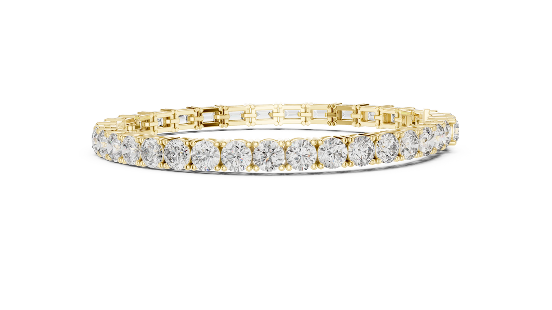 Mixed Cut Diamond Tennis Bracelet